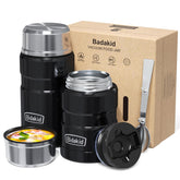 Bidakid front view of both jars showing sizes and portability benefit
