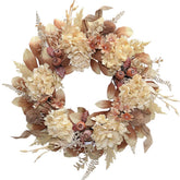 BINFEN wreath on front door adding welcoming autumn curb appeal