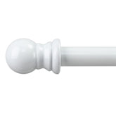 Bird Twig front view black finish shows sturdy rod and modern look for stylish windows