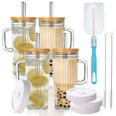Birity front view of four-pack tumblers showing packaging and safe shipping benefit