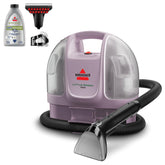 BISSELL Little Green Mini front view showing compact cleaner and handle for easy portability