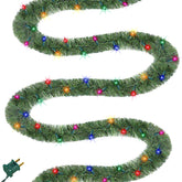 Biswing front packaging showing full 50ft garland and box lighting benefits