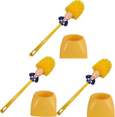 Bivpreom three-pack front view showing brushes and holders for humorous decor and utility