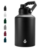 bjpkpk front view gallon jug showing durable stainless steel and easy carry