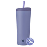 BlenderBottle Moon Mist front view showing 24 oz tumbler and sleek finish for easy carry