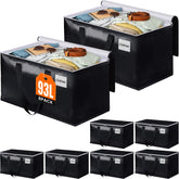 BlissTotes front view showing 8-pack and compact stacking benefit