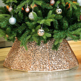 Blissun collar front view showing champagne-gold shine and neat base concealment