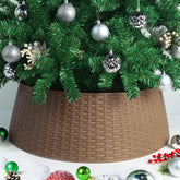 Blissun front view of brown tree collar showing clean finish and instant décor benefit