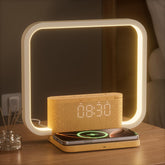 blonbar front view of lamp and clock showing compact design and multifunction benefits