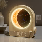 blonbar front view showing sunrise lamp and clock for calm mornings