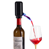 BLUBYEES front view on bottle showing neat pour and precise aeration benefit