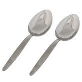 BNAZIND front view of two Kunz chef spoons showing polished finish and weight