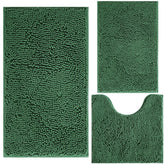 BOANKODU dark green three-piece set front view showing coordinated mats and color