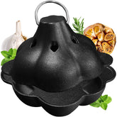 BOLVOUD front view showing durable cast iron and pre-seasoned finish for consistent heat