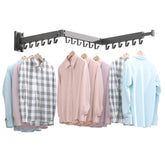 BOQORAD front view of wall-mounted drying rack shows compact, space-saving design