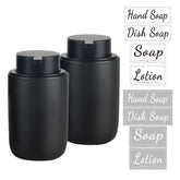 BosilunLife black ceramic dispenser front view showing sleek finish and durable design