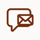 Friendly email support icon