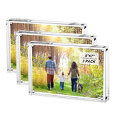 Boxalls front view clear 5x7 frame showing edge-to-edge photo benefit