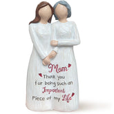 Bozspacer front view figurine showing loving pose and decorative charm