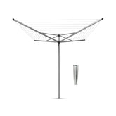 Brabantia topspinner front view showing rotating arms and clothes drying benefit
