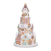 Braxio front view showing pink gingerbread house and LED glow benefit