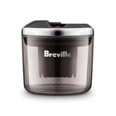 Breville puck sucker front view showing compact design and clear benefit