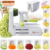 Brieftons front packaging showing full spiralizer kit and contents, ideal gift