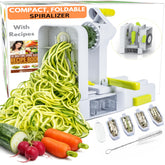 Brieftons QuickFold front view showing compact design and handle for stable spiralizing