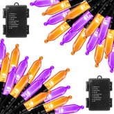 Brightown front packaging showing orange purple LED string lights and benefits