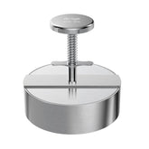 Brigii front view stainless burger press showing durable 304 steel benefit
