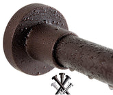 BRIOFOX front view matte bronze rod showing sleek finish and easy install benefit