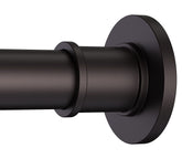 BRIOFOX front view bronze shower rod showing finish and style benefit