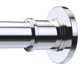 BRIOFOX front view chrome rod showing durable rustproof finish
