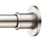 BRIOFOX satin nickel full rod view showing sleek finish and easy install benefits