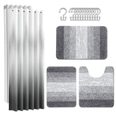 Britimes front packaging view showing complete ombre grey bathroom set benefit: organized replacement