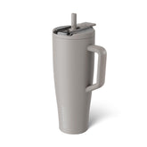 BrüMate front view showing ergonomic design and mocha finish for everyday use