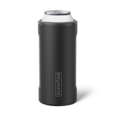 BrüMate Hopsulator Juggernaut front view showing matte black finish and secure can fit benefit