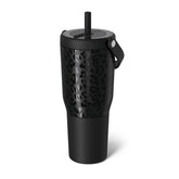 BrüMate Resa front view Onyx Leopard showing stylish finish and handle benefit