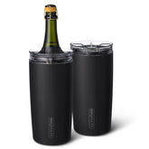 BrüMate Togosa front view matte black showing sleek insulated finish and portability