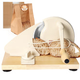 Brvclon front view on countertop showing compact slicer and stability benefits