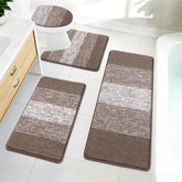 Bsmathom front view of 4-piece set showing coordinated coffee color and coverage