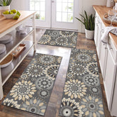Bsmathom front view of the three-piece rug set shows stylish coordination and easy placement