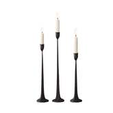BSTGIFTS iron taper candle holder front view shows classic rustic appeal