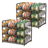 BTY front view can organizer displaying neat canned goods benefit visible organization
