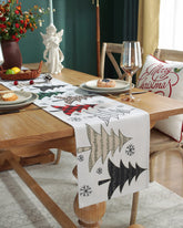 BUBOLIVE front view of runner showing holiday print and full length protection