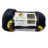 Buc-ee's blanket front view showing full 50x70 size and color