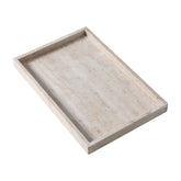 BUICCE tray front view shows natural stone elegance and functional serving surface