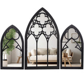 BULICADO front view of three-piece gothic mirror set, adds dramatic focal point