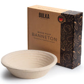 Bulka banneton front view showing shape and reliable support