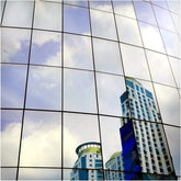 Buydecorativefilm front view of BDF S05 mirror silver roll showing product label and size